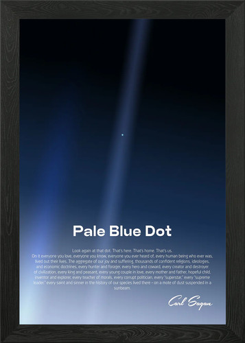 Pale blue dot - dot, wall