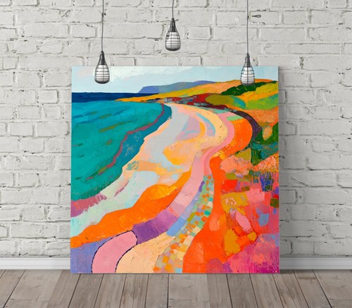 Colourful beach seaside - seaside,