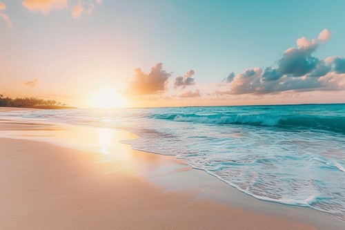 Sunset seascape canvas picture - canvas,