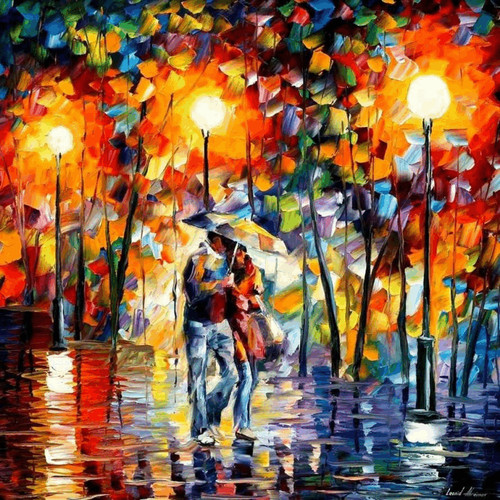Leonid afremov colour wall art - afremov,