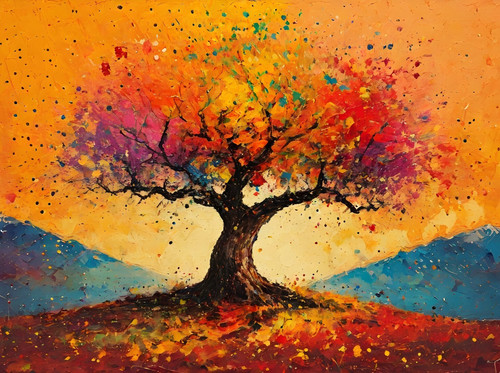 Tree life canvas picture - canvas,