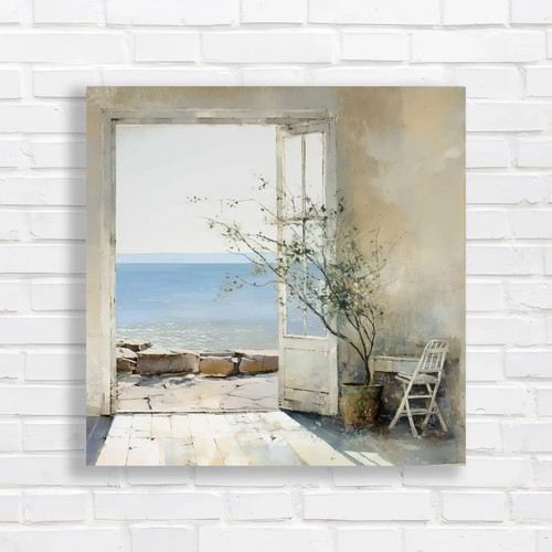 Coastal window serene beach - window,