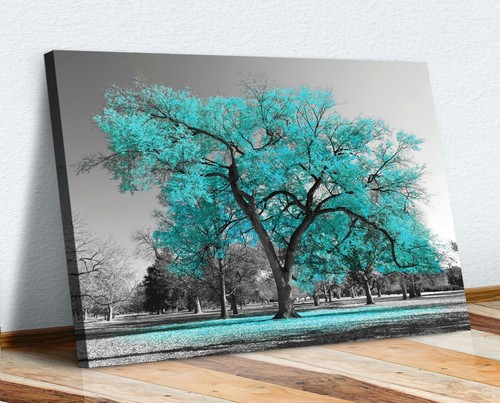 Large tree teal turquoise - large,