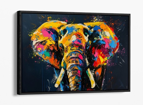 Multi colour elephant sketch - multi,