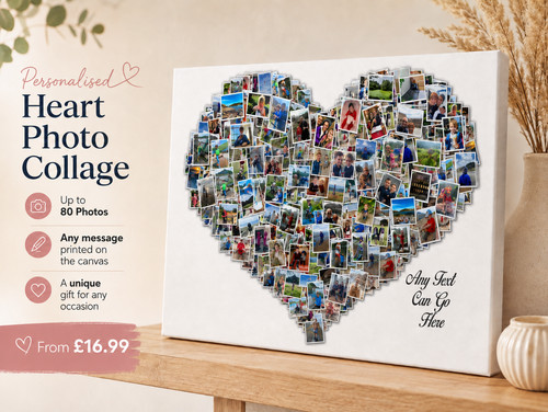 Personalised heart photo - personalised,