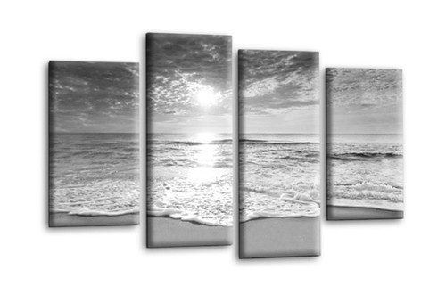 Seascape wall art grey - seascape,