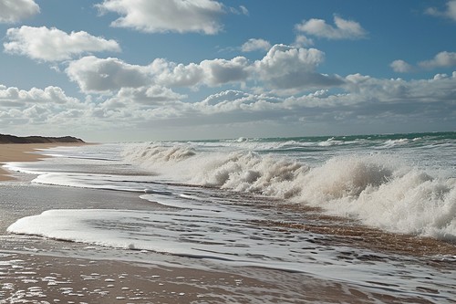 Beach seascape canvas picture - beach,