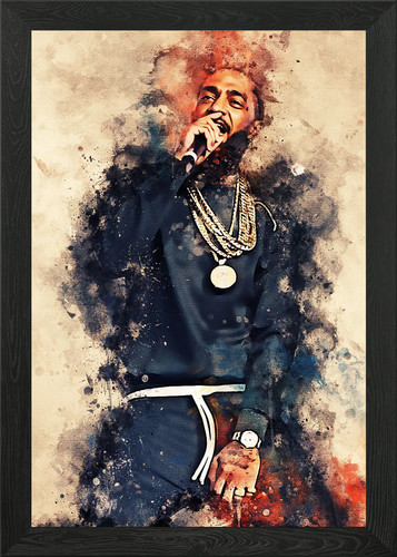 Nipsey hussle framed - nipsey, wall