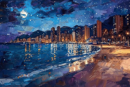 Benidorm canvas picture - canvas, print