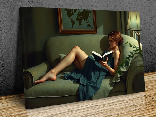 Lady reading book - reading, a