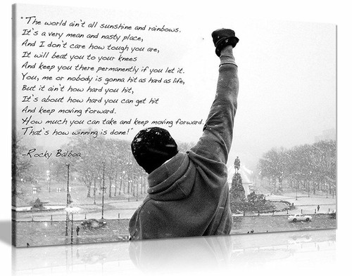 Rocky canvas print hope quote - rocky,