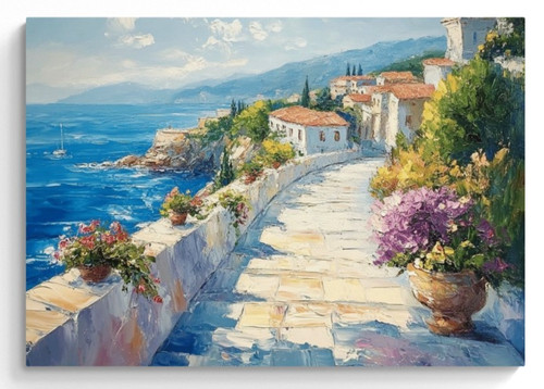 Seaside seascape beach canvas - beach,