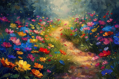 Flower floral canvas picture - flower,