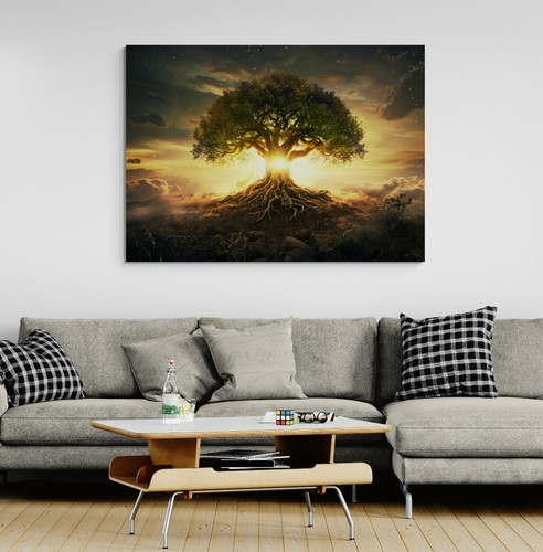 Tree life sunset canvas - sunset,