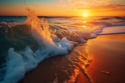 Beach sea sunset - beach,