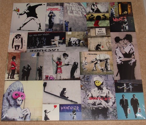 Banksy collage 15 - x, 15"