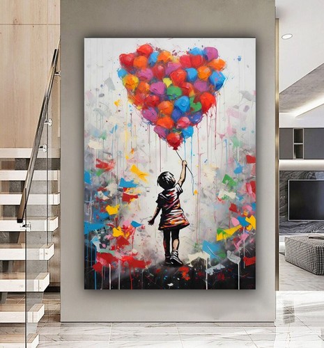 Banksy style balloon girl - banksy,